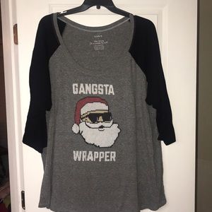 Torrid Gangsta Wrapper T-shirt. Size 5/28W